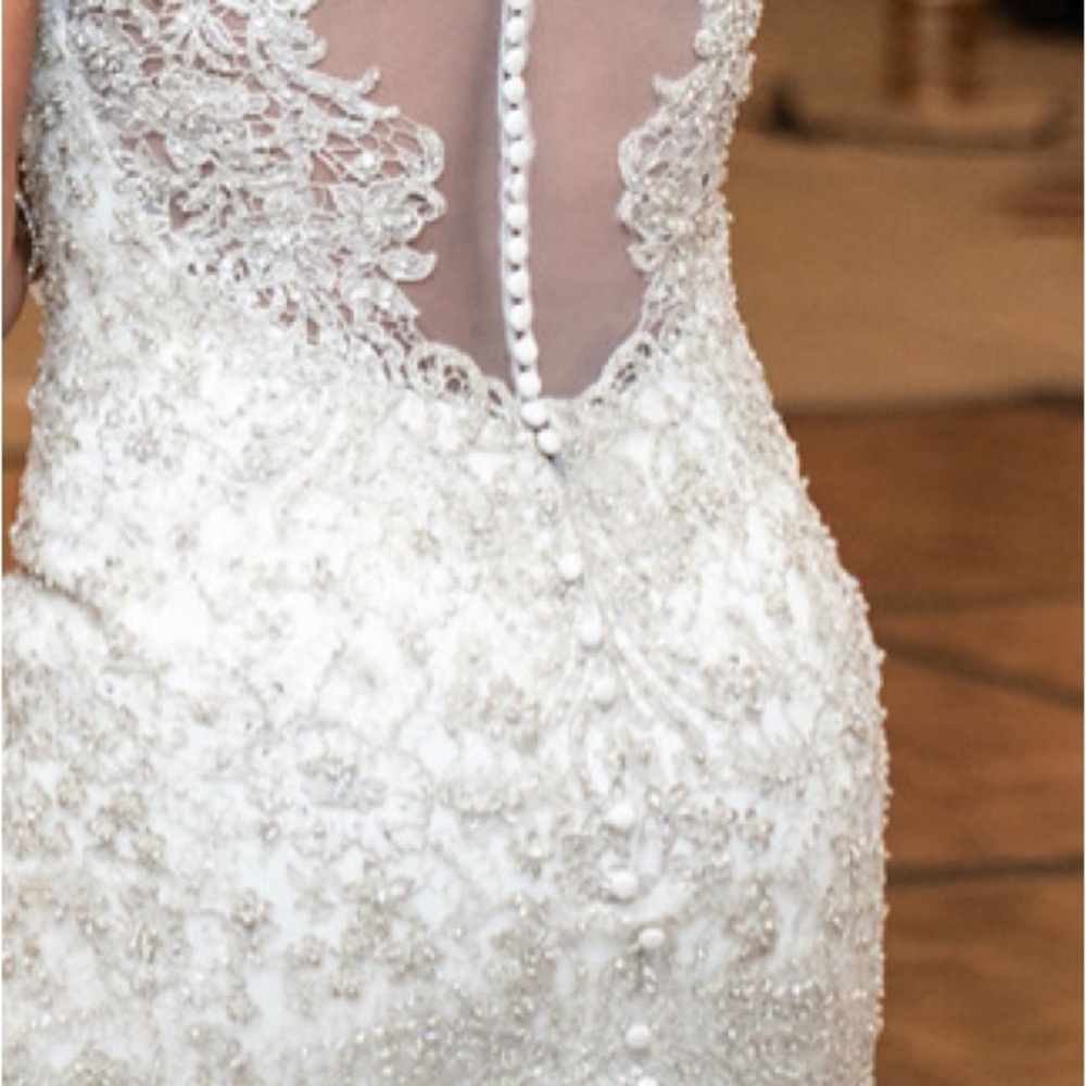 Exquisite Beaded Lace Gown
